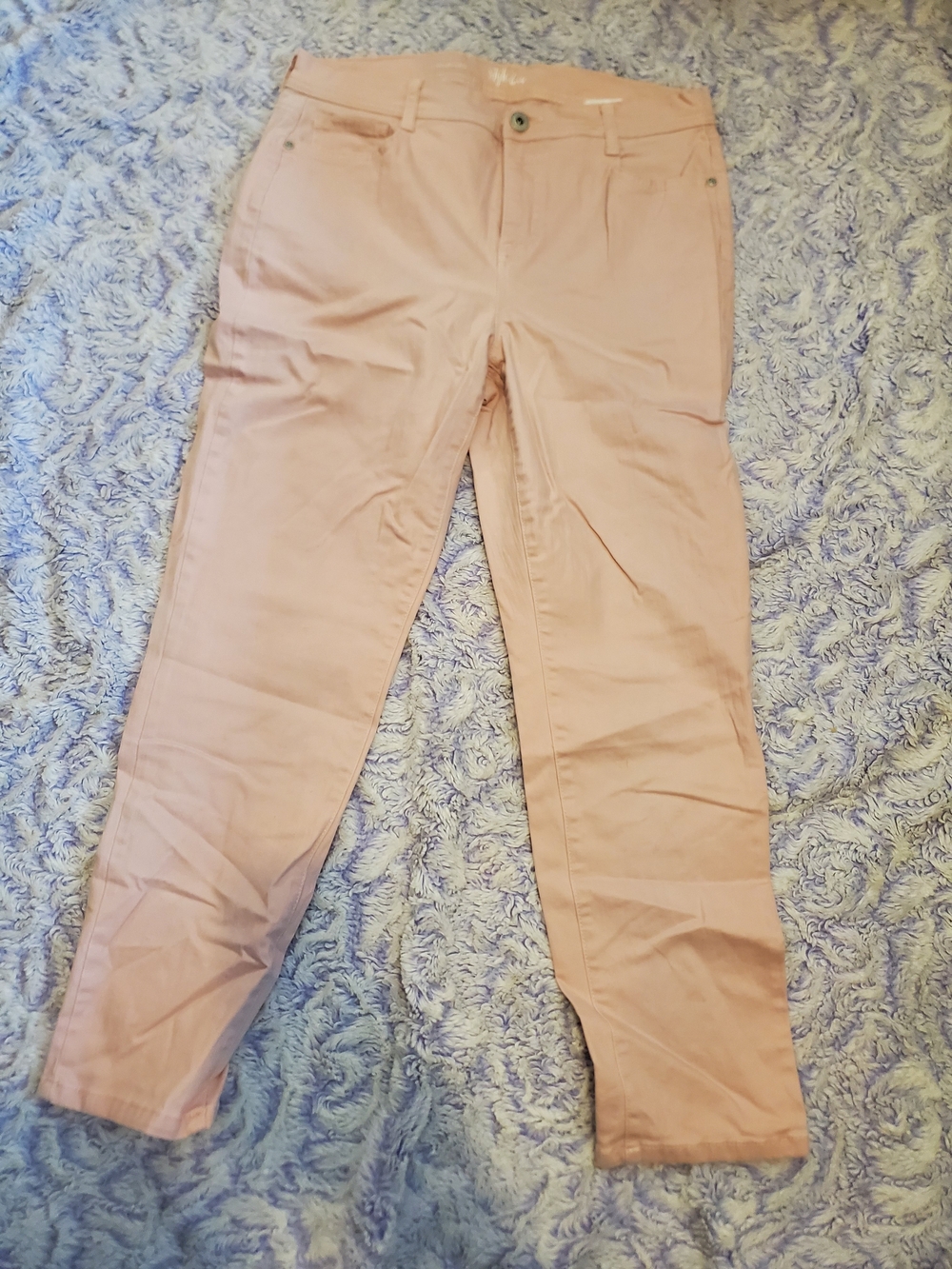Style & Co. Slim Leg Dusty Pink Pants